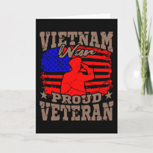 CARTE VIETNAM WAR FIER VÉTÉRAN VÉTÉRAN VÉHICULE