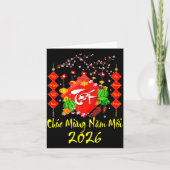 Carte Vietnamese Lunar New Year 2026 Tet Viet Chuc Mung  (Devant)