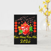 Carte Vietnamese Lunar New Year 2026 Tet Viet Chuc Mung  (Fleur jaune)