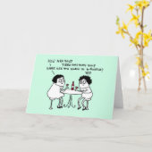 Carte Vieux amis (Fleur jaune)