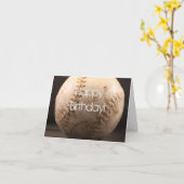 Carte Vieux baseball (Fleur jaune)