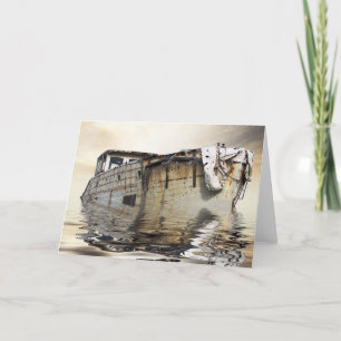 Carte Vieux bateau cool