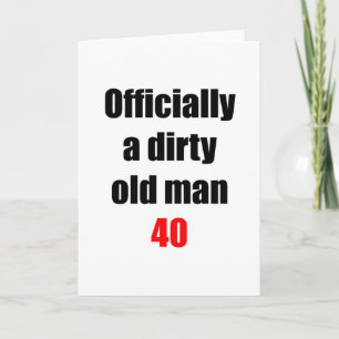 Carte Vieux cochon de 40 ans
