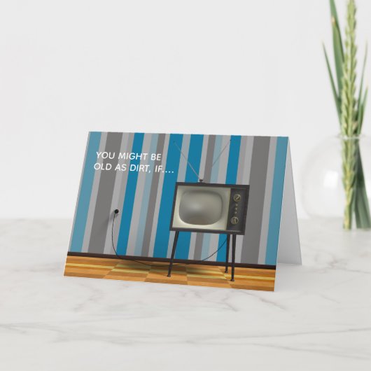 Carte Vieux comme pur changer les chaînes de télévision  (Devant)