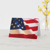 Carte Vieux drapeau américain glorieux (Fleur jaune)