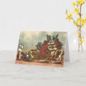 Carte Vieux Mardi Gras Flottant 1 (Fleur jaune)