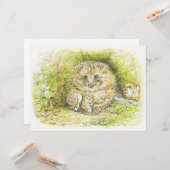 Carte Vieux Monsieur Prickly Pin (Hérisson) (par Beatrix (Devant/Arrière en situation)