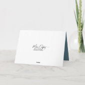 Carte Vieux Noël avec un lapin (Dos)