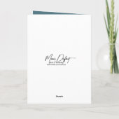 Carte Vieux Noël avec un lapin (Dos)