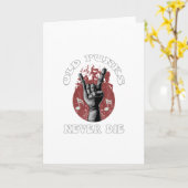 Carte Vieux Punks Ne Meurent Jamais, Punk Professionnel (Fleur jaune)