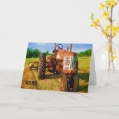 Carte "Vieux rouge" (Fleur jaune)