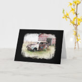 Carte Vieux, rouillé et abandonné (Fleur jaune)