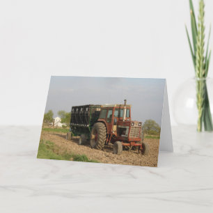 Carte Vieux tracteur