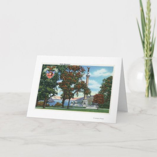 Carte View of the Battle Monument (Devant)