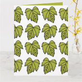 Carte Vigne verte Vigne Feuille (Fleur jaune)