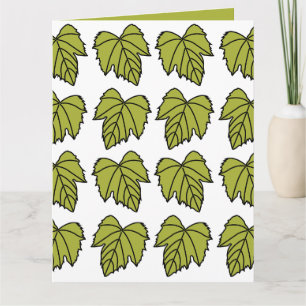 Carte Vigne verte Vigne Feuille