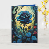 Carte Vignes de Rose Bleue 1 (Fleur jaune)