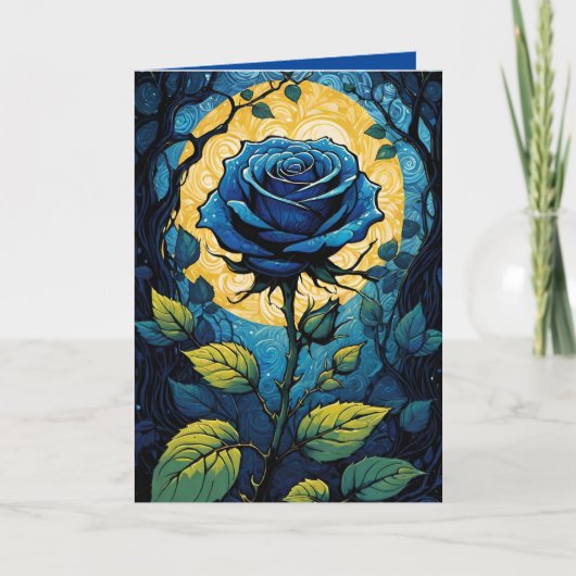 Carte Vignes de Roses Bleues 3 (Devant)
