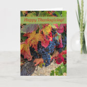 Carte Vignoble Bon thanksgiving (Devant)