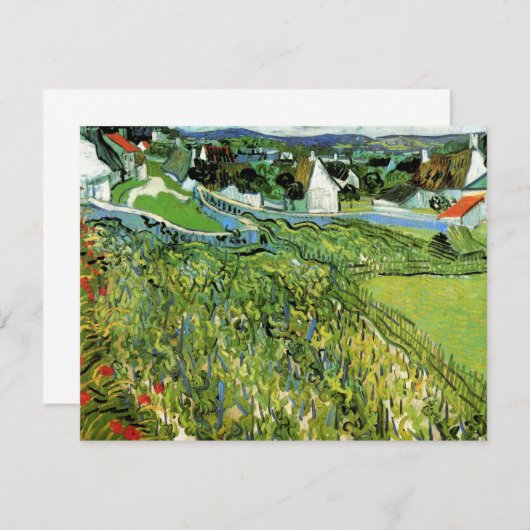 Carte Vignobles avec vue sur Auvers par Vincent van Gogh (Devant / Derrière)