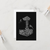 Carte Viking Norse Mythologie (Devant/Arrière en situation)