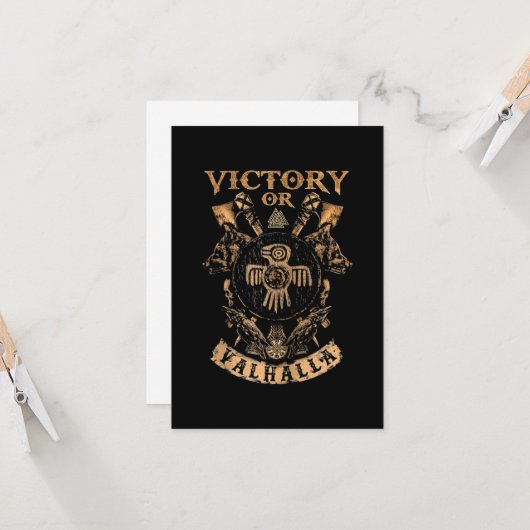 Carte Viking Victory ou Valhalla (Devant/Arrière en situation)