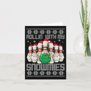 Carte Vilain Bowlers De Noël Lover Rollin Avec M
