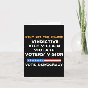 Carte Vilain Vindicatif et Vil Violant la Vision du Vote