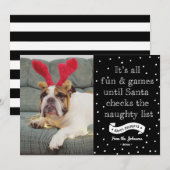 Carte vilaine drôle de Photocard de vacances de (Devant / Derrière)