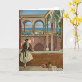 Carte Villa sur la Riviera | Sir John Lavery (Fleur jaune)