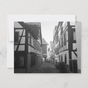 Carte Village Allemand Noir et Blanc