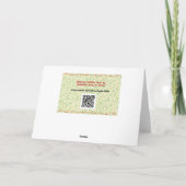 Carte Village de Noël Whimsical en vacances violettes (Dos)