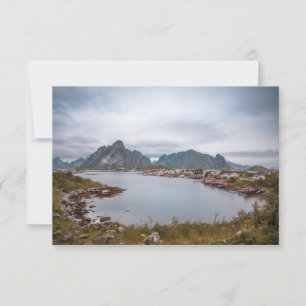 Carte Village de pêcheurs Reine, îles Lofoten