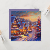 Carte Village d'hiver (Devant/Arrière en situation)
