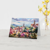 Carte Village morave (Fleur jaune)