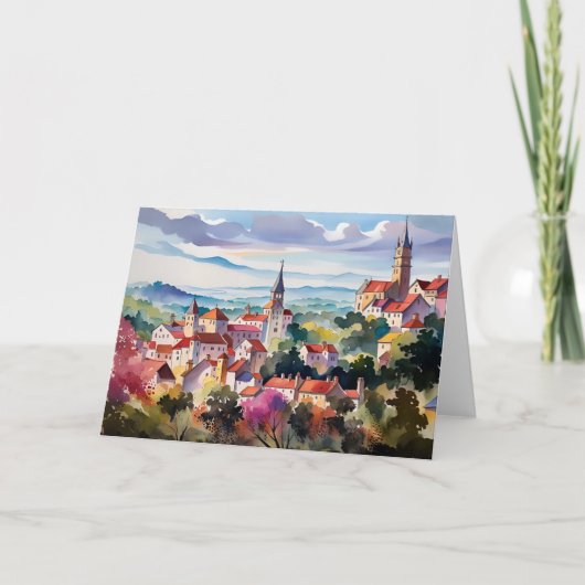 Carte Village morave (Devant)