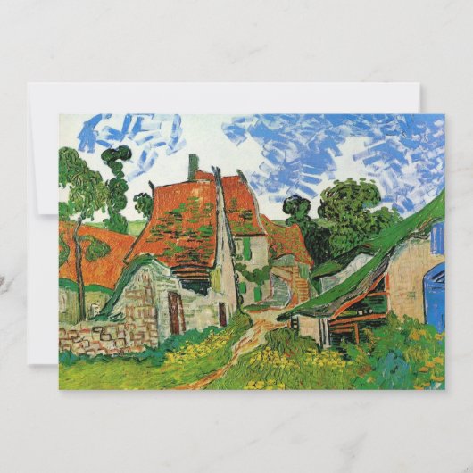 Carte Village Street par Vincent van Gogh (Devant)