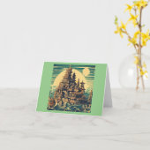 Carte Ville d'Atlantis 4 - Style boisé (Fleur jaune)