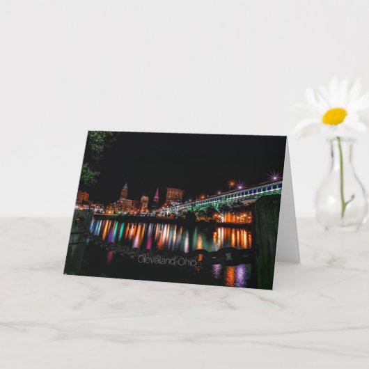 Carte Ville de Cleveland Ohio (Petite plante)