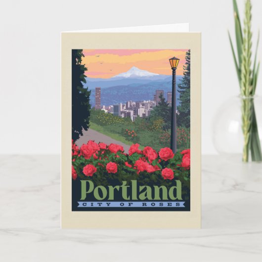 Carte Ville de Rose | Portland, Oregon (Devant)