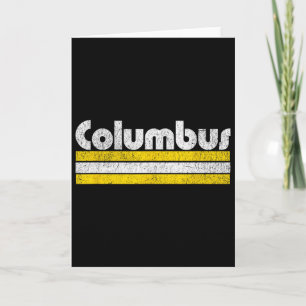 Carte Ville de soccer vintage Columbus 