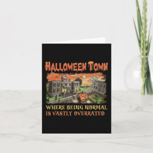 Carte Ville D'Halloween Où Être Normal Est Vastement Sup