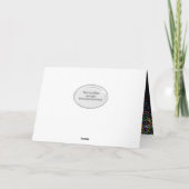 Carte vin blanc avec confetti d'anniversaire (Dos)