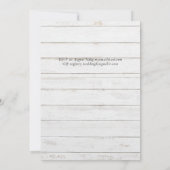 Carte Vin de Bourgogne Pampas Grass Mariage Tropical (Dos)