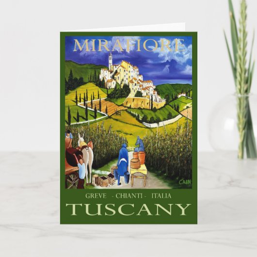 CARTE VIN DE LA TOSCANE (Devant)