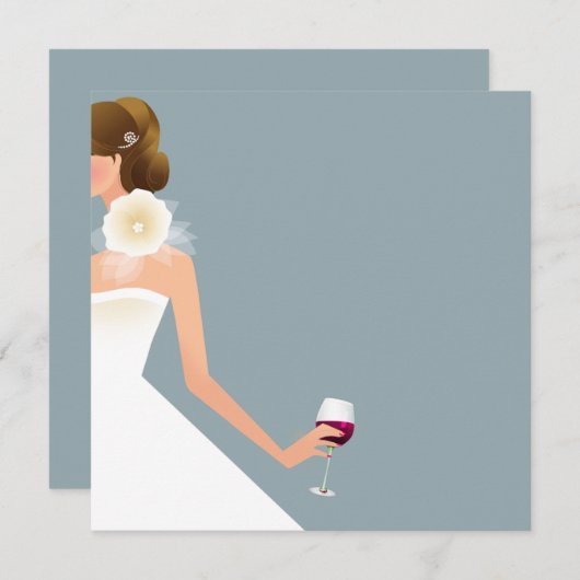 Carte vin de mariage (Devant / Derrière)