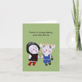 Carte Vin drôle Anniversaire (Devant)