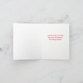 Carte Vin drôle thème Cousin Anniversaire (Intérieur)