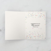 Carte Vin du 44e anniversaire heureux (Intérieur)