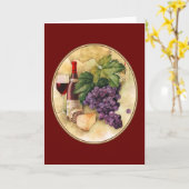 Carte Vin et fromage (Fleur jaune)